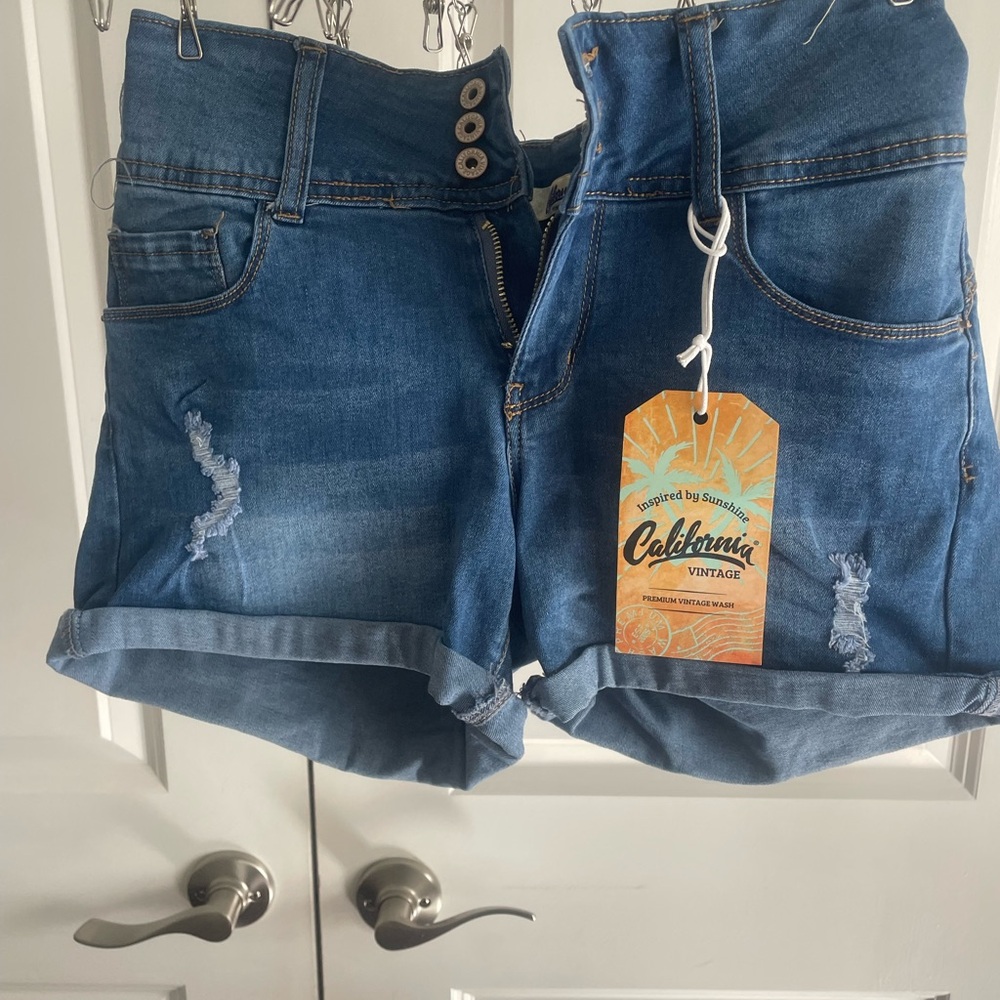 Women's Blue Denim Shorts